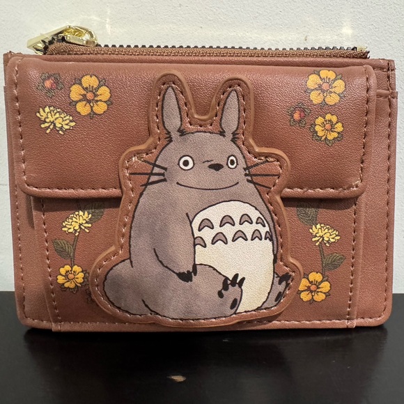 Studio Ghibli My Neighbor Totoro Floral Mini Zipper Wallet - Picture 3 of 6
